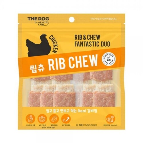 펫도매,1+1증정 더독 립츄 치킨 250g(유통25년1월)