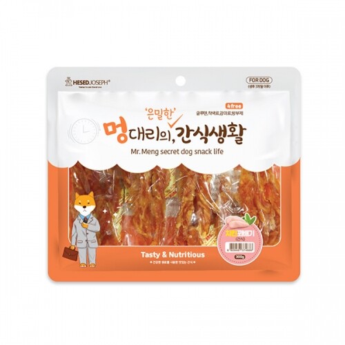펫도매,멍대리의 은밀한 간식생활(치킨꽈배기 건식/300g)