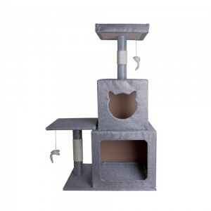 [레츠펫] 캣타워 LP-700 그레이 높이 :108cm  / 넓이 60cm