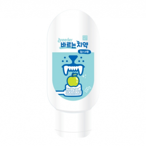 펫도매,브리더 바르는 치약 청사과향 100g