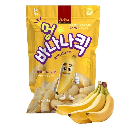 펫도매,베푸 멍 바나나킥 45g