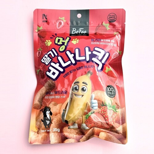 펫도매,베푸 멍 딸기 바나나킥 45g