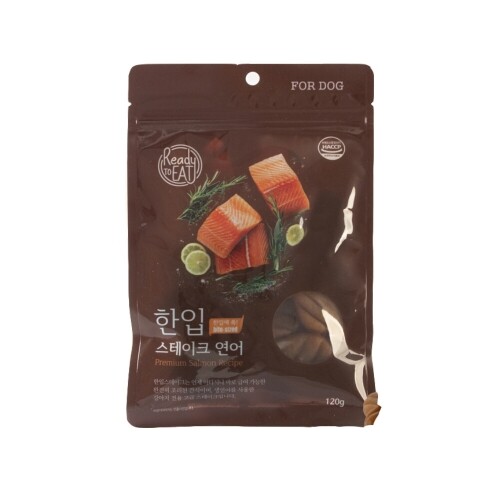 펫도매,우프니 한입스테이크 연어 120g