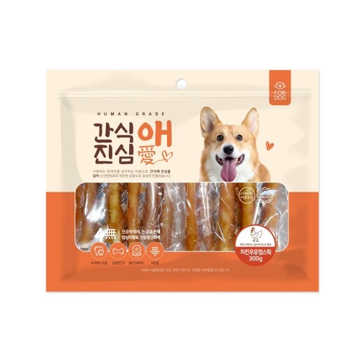 펫도매,특가할인! [간식애진심] 치킨 스틱 (1타/300gx5개)