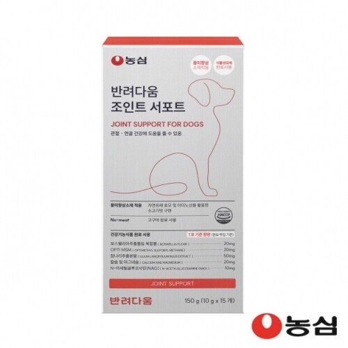 펫도매,10+1증정행사![농심 반려다움] 눈&관절영양제 2종 (150g/10gx15개입)