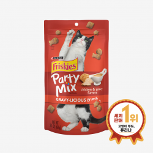 펫도매,퓨리나 프리스키 파티믹스 치킨 그레이비 60g