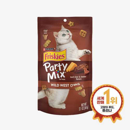 펫도매,퓨리나 프리스키 파티믹스 와일드카우보이 60g