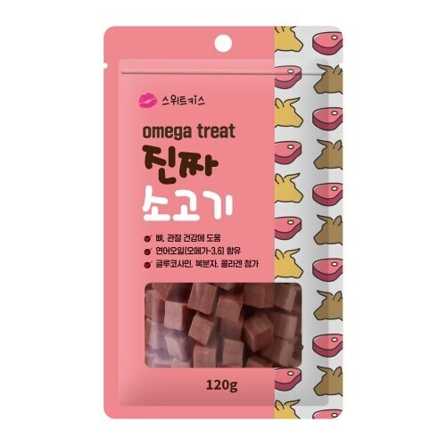 펫도매,스위트키스 진짜 소고기 국산 져키 120g