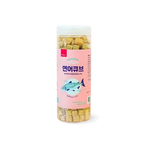 펫도매,페디칼 네츄럴 알래스카 동결건조 트릿 연어큐브 120g