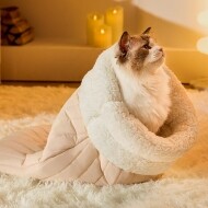 【매장】캣냐옹 보따리 보온 숨숨집 고양이 겨울 동굴 하우스