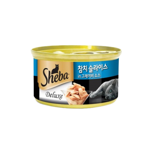 펫도매,쉬바 디럭스 참치 슬라이스와 그레이비소스 85g