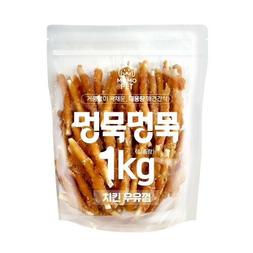 펫도매,【매장】멍묵멍묵 사사미 대용량 육포(1kg/치킨우유껌)