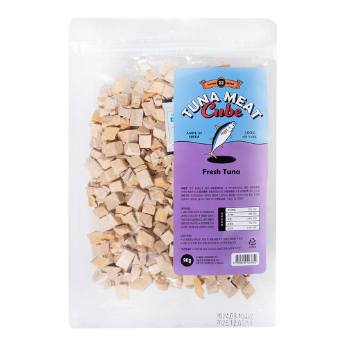 펫도매,든든 동결건조 참치 큐브 90g