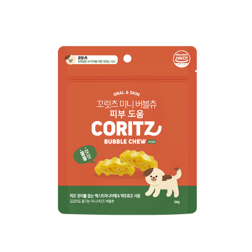 펫도매,꼬릿츠 미니 버블츄 피부 56g