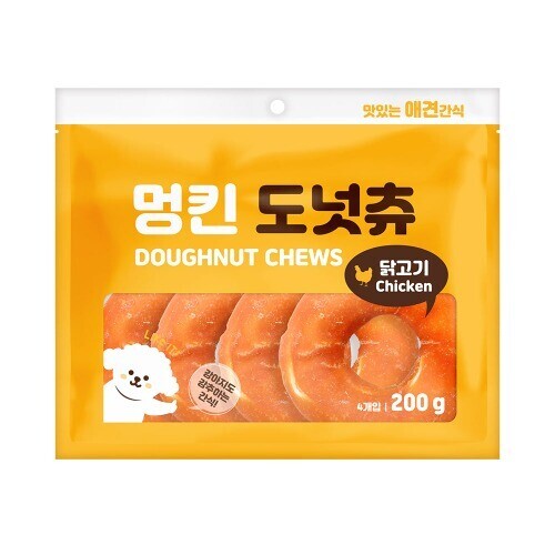 펫도매,멍킨 도넛츄 닭고기 200g(유통기한 2025.11.05)