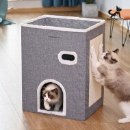 딩동펫 고양이 3층 숨숨집 스크래쳐