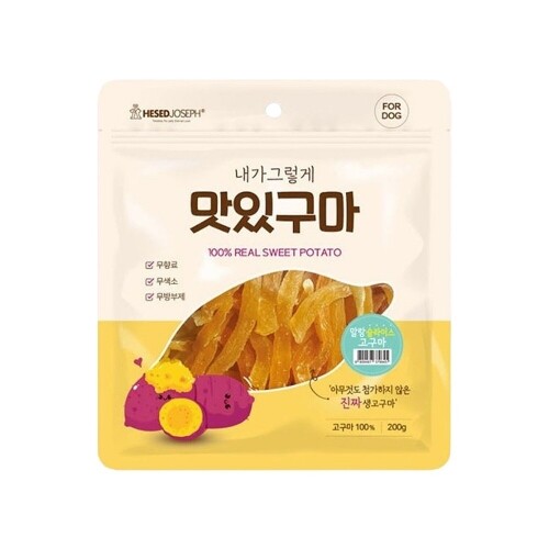 펫도매,맛있구마 200g  고구마100%  (슬라이스) 1개