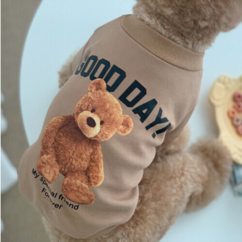 펫도매,도도펫 강아지옷 굿데이 테디베어티셔츠 (재입고완료)