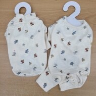 [도도펫]화이트꽃올인원&티셔츠