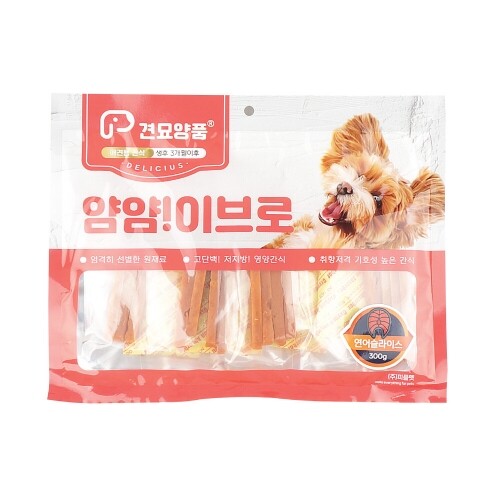 펫도매,할인! [견묘양품] 얌얌이브로_연어슬라이스 (300g)