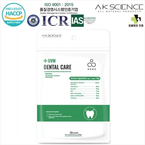 펫도매,[동물병원 전용] +DVM 덴탈 케어 30일/30개입(개별포장)/강아지 수의사 추천 관절 케어