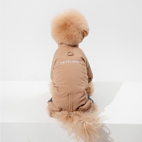 펫도매,펫츠랜드 트래블올인원패딩 카멜 S-2XL