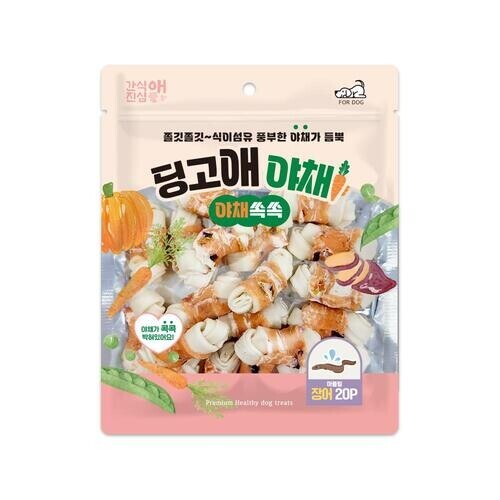 펫도매,딩고애야채 야채쏙쏙 마블링 본 S 20P / 240g 4종