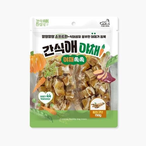 펫도매,간식애야채 야채쏙쏙 소프트 황태 150g