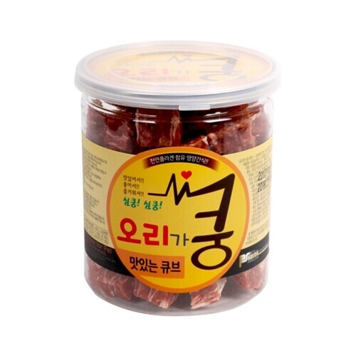 펫도매,오리가 쿵 맛있는 큐브 200g