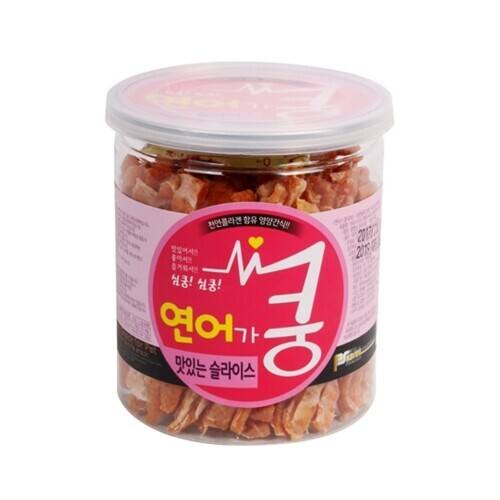 펫도매,연어가 쿵 맛있는 슬라이스 200g