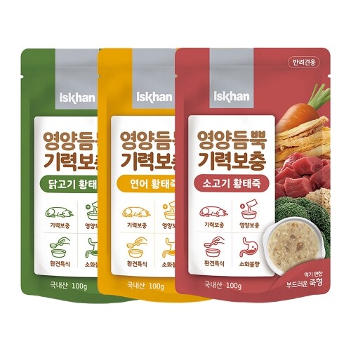 펫도매,이즈칸 독 영양듬뿍 기력보충 (100g x 12개)