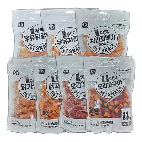 펫도매,뉴웰 펫스낵 1kg 대용량간식