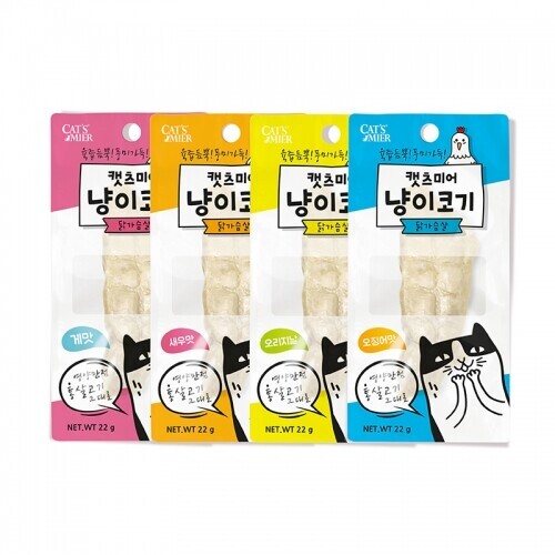 펫도매,캣츠미어 냥이코기 닭고기 게 22g