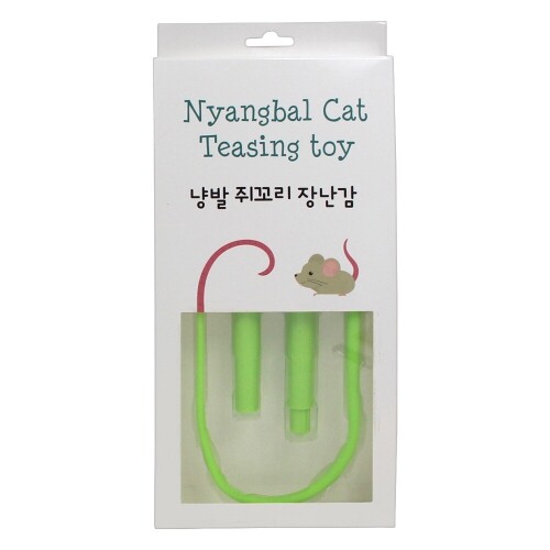 펫도매,[댕냥이라이프] 업그레이드 냥발 쥐꼬리 장난감(그린)