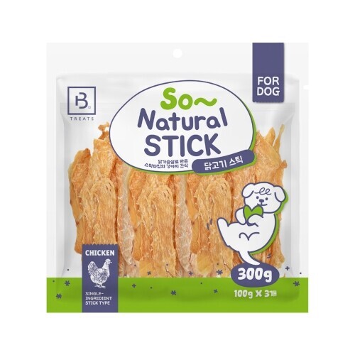 펫도매,브리더랩_쏘내추럴 닭고기 스틱 300g