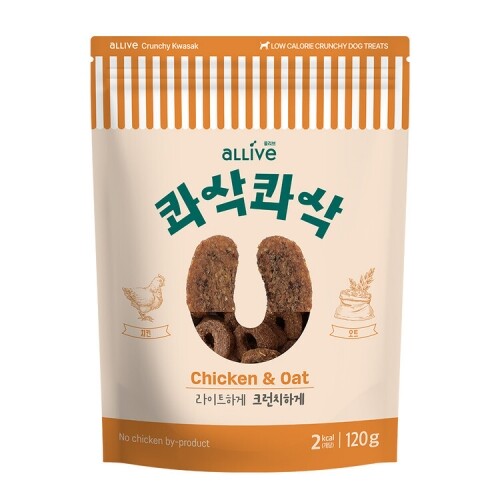 펫도매,[올리브] 콰삭콰삭 (치킨&오트/120g)