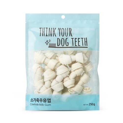 [Think your dog teeth] 소가죽 우유껌 (18p/250g) x 5개