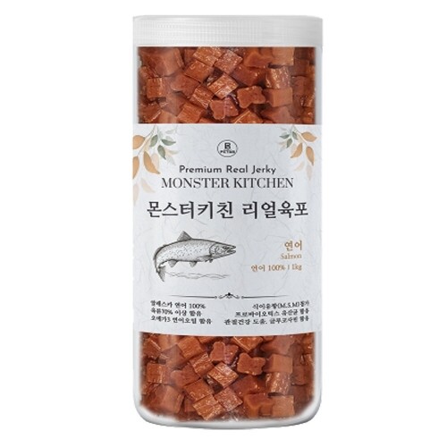 펫도매,몬스터 치킨 리얼육포 1kg 4종